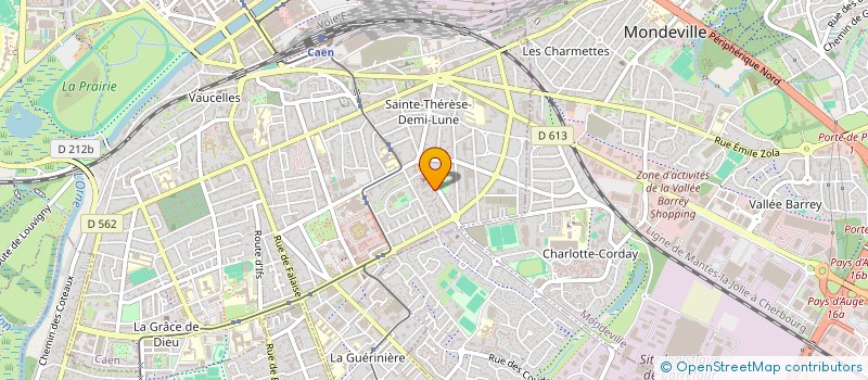 localisation de l'entreprise GAM à CAEN