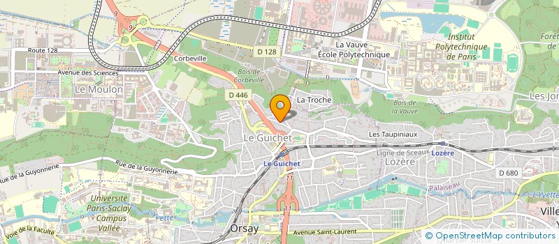 localisation de l'entreprise GAM BATIMENT à ORSAY