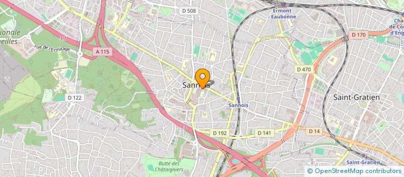 localisation de l'entreprise GAM COIFF-MOD à SANNOIS