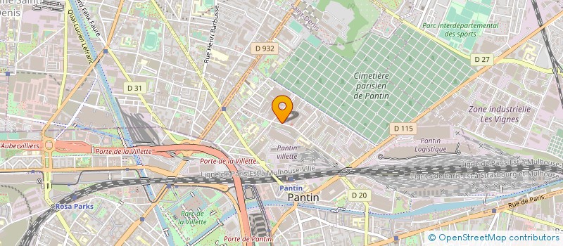 localisation de l'entreprise GAM COMPAGNIE à PANTIN