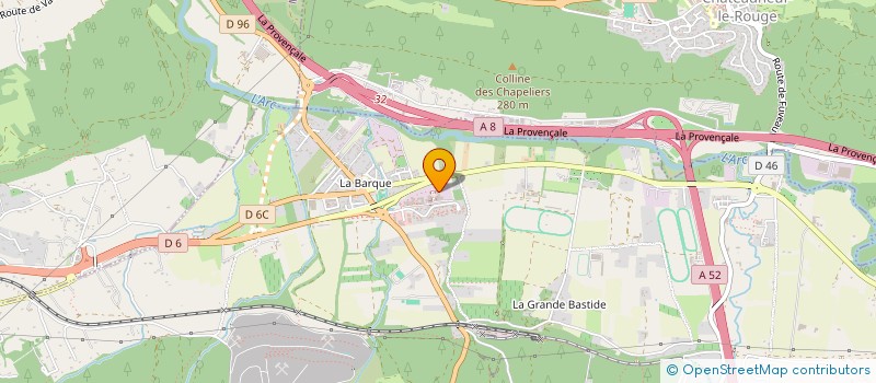 localisation de l'entreprise GAM FINANCES  FUVEAU