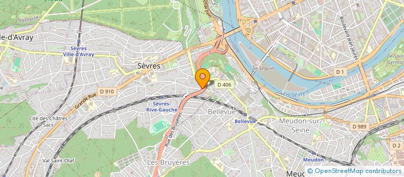 localisation de l'entreprise GAM HOLDING à SEVRES