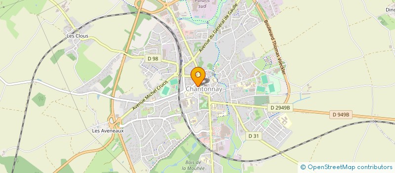 localisation de l'entreprise GAM'OPTIQUE à CHANTONNAY