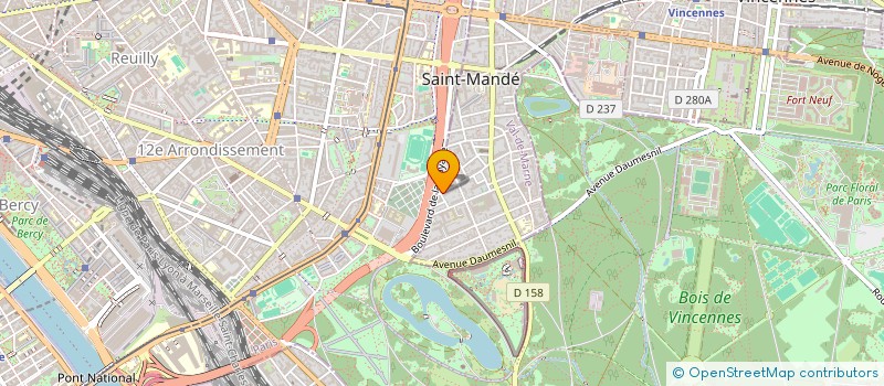 localisation de l'entreprise GAM PROJET à SAINT-MANDE