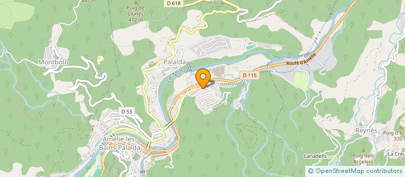 localisation de l'entreprise GAM SANCHO IMMO  AMELIE-LES-BAINS-PALALDA