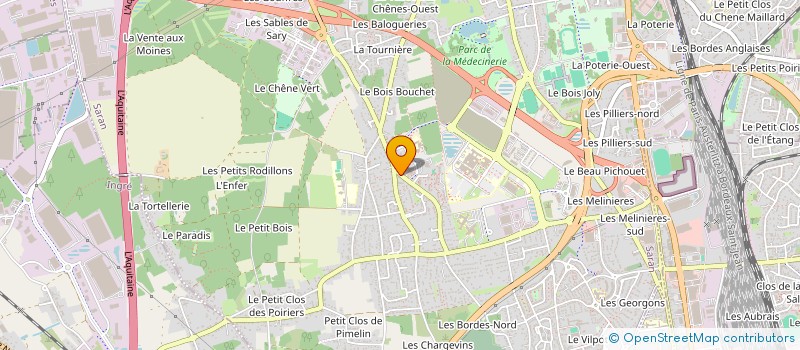 localisation de l'entreprise GAM TRANS  SARAN