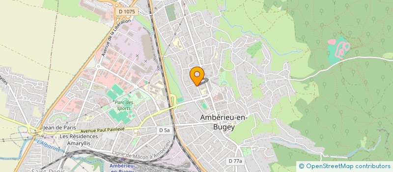 localisation de l'entreprise GAM2004  AMBERIEU-EN-BUGEY
