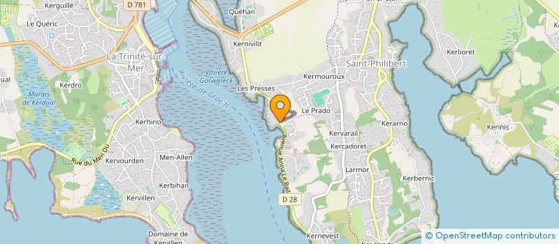 localisation de l'entreprise GAMA  SAINT-PHILIBERT