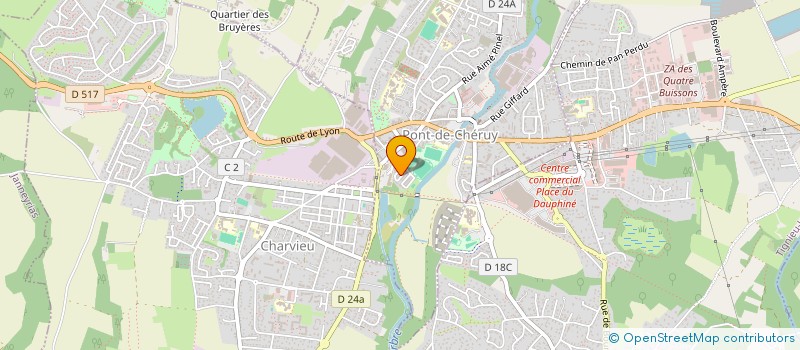 localisation de l'entreprise GAMA  CHAVANOZ