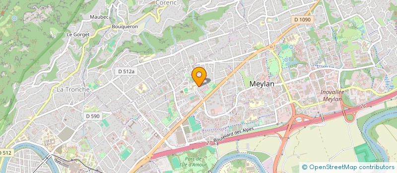 localisation de l'entreprise GAMA  MEYLAN