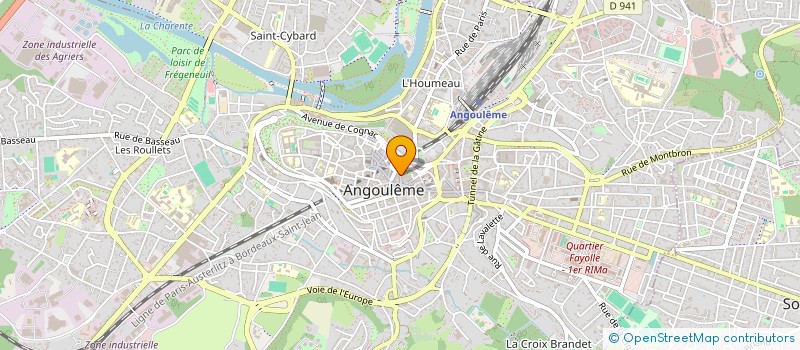 localisation de l'entreprise GAMA à ANGOULEME