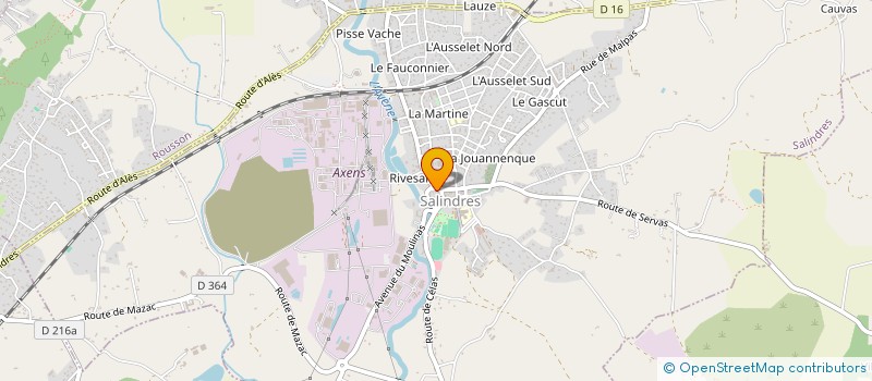 localisation de l'entreprise GAMA  SALINDRES