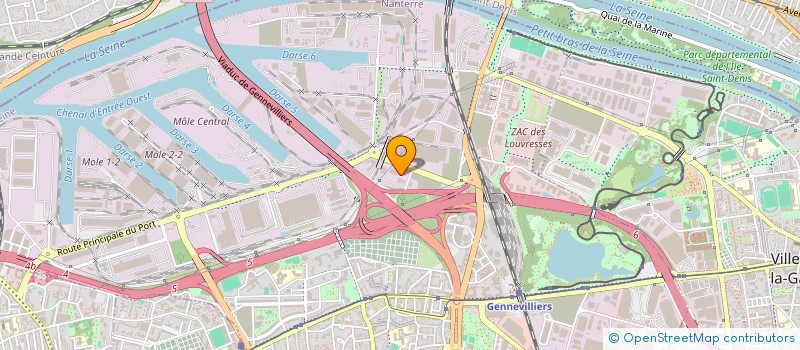 localisation de l'entreprise GAMA à GENNEVILLIERS