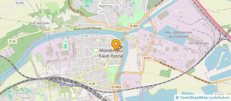 localisation de l'entreprise GAMA  MONTEREAU-FAULT-YONNE