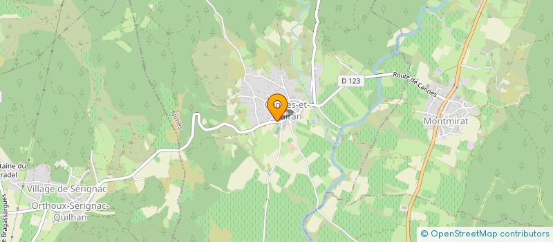 localisation de l'entreprise GAMA  ORTHOUX-SERIGNAC-QUILHAN