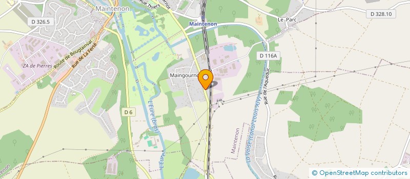 localisation de l'entreprise GAMA 716 à MAINTENON