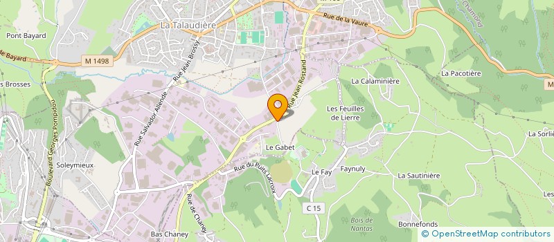 localisation de l'entreprise GAMA  LA TALAUDIERE