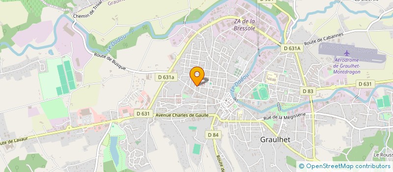 localisation de l'entreprise GAMA  GRAULHET