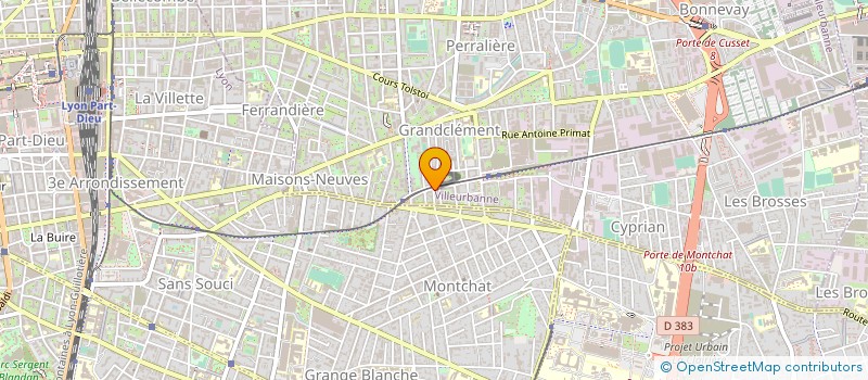 localisation de l'entreprise GAMA  VILLEURBANNE