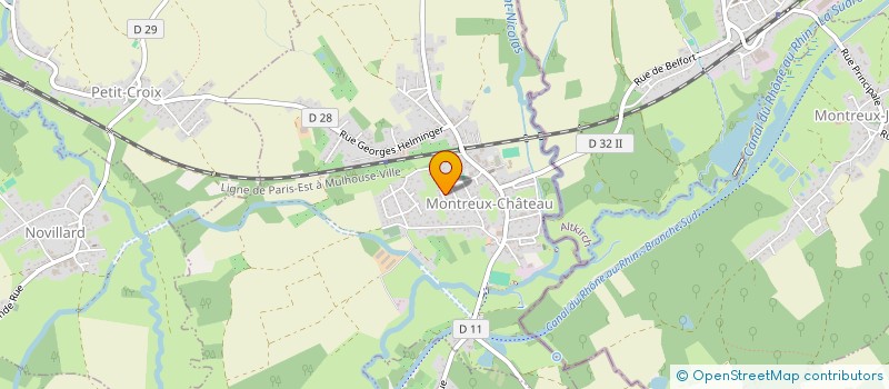 localisation de l'entreprise GAMA  PETIT-CROIX