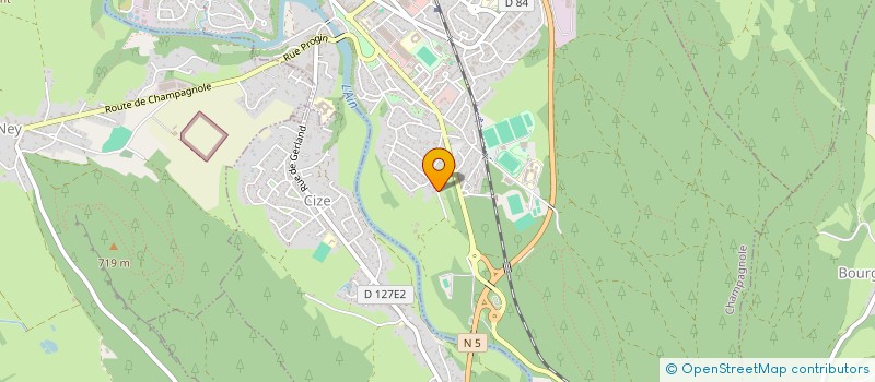 localisation de l'entreprise GAMA  CHAMPAGNOLE