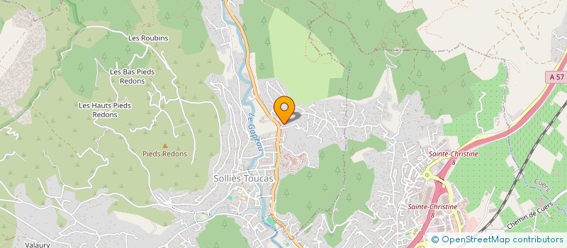 localisation de l'entreprise GAMA  SOLLIES-TOUCAS