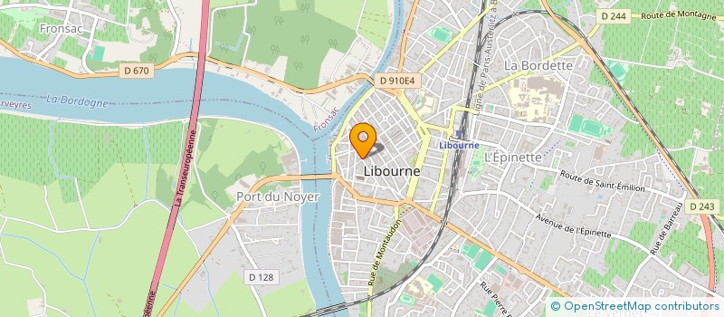 localisation de l'entreprise GAMA  LIBOURNE