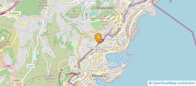 localisation de l'entreprise GAMA ASCENSEURS à BEAUSOLEIL