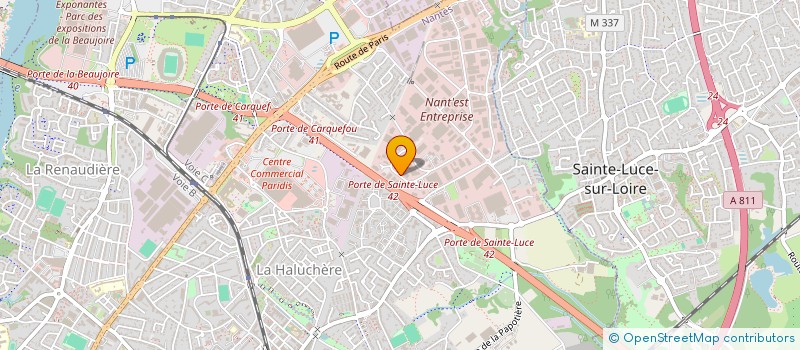 localisation de l'entreprise GAMA ATLANTIQUE à NANTES