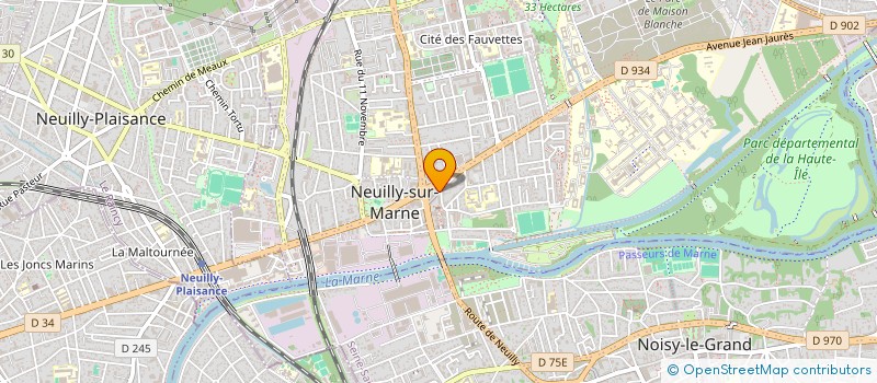localisation de l'entreprise GAMA BATIMENT à NEUILLY-SUR-MARNE