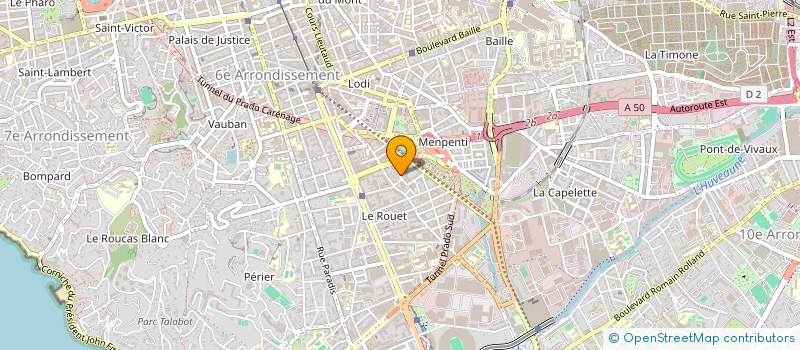 localisation de l'entreprise GAMA CONSULTING à MARSEILLE