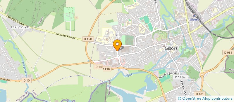 localisation de l'entreprise GAMA DISTRIBUTION à GISORS