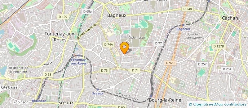 localisation de l'entreprise GAMA DISTRIBUTION à BAGNEUX