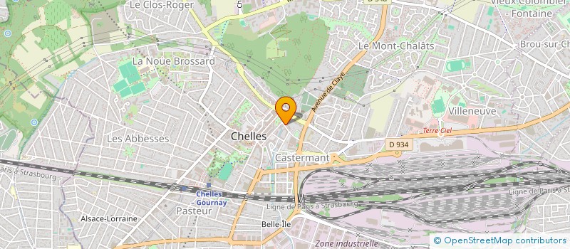 localisation de l'entreprise GAMA ETUDES GALLEGO MAUDUIT à CHELLES
