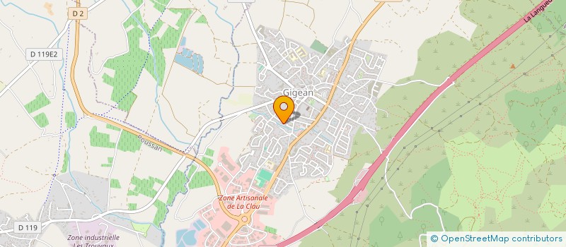 localisation de l'entreprise GAMA FLUID à GIGEAN
