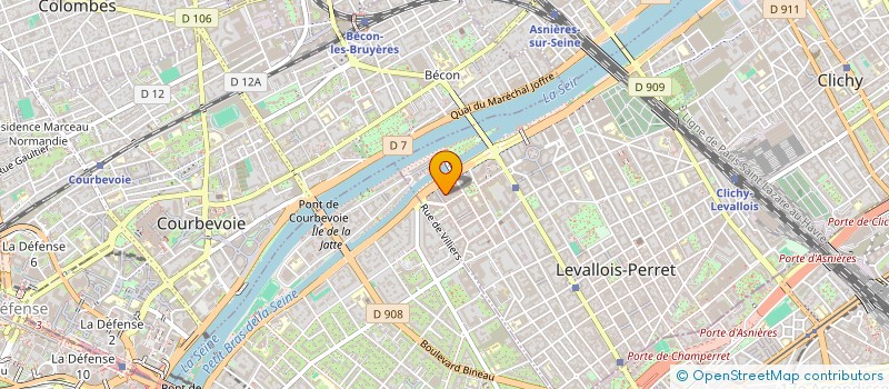 localisation de l'entreprise GAMA HOLD à LEVALLOIS-PERRET