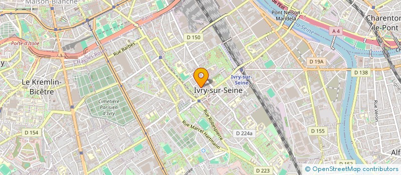 localisation de l'entreprise GAMA INTERCONTINENTAL à IVRY-SUR-SEINE