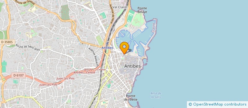 localisation de l'entreprise GAMA MARINE à ANTIBES
