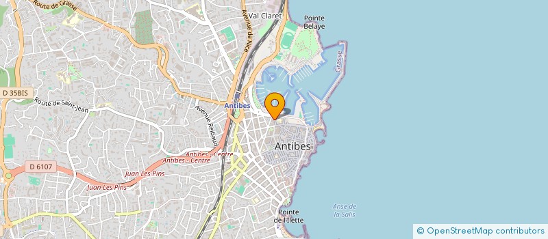 localisation de l'entreprise GAMA MARINE SERVICES à ANTIBES