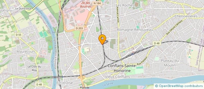 localisation de l'entreprise GAMA MENUISERIE  CONFLANS-SAINTE-HONORINE