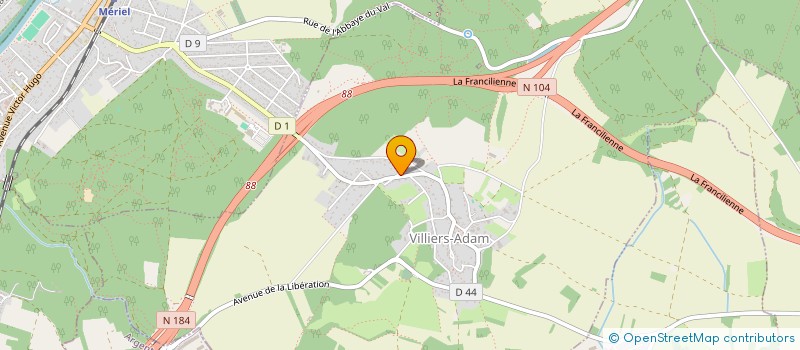 localisation de l'entreprise GAMA PERE ET FILS à VILLIERS-ADAM