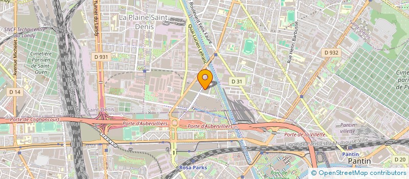 localisation de l'entreprise GAMA PRIM à AUBERVILLIERS