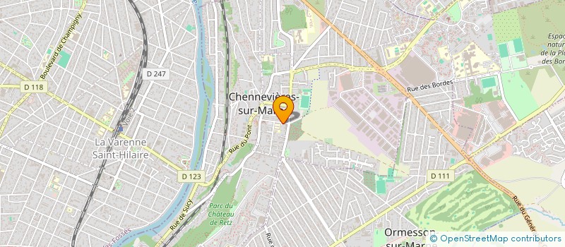 localisation de l'entreprise GAMA PROJECT à CHENNEVIERES-SUR-MARNE