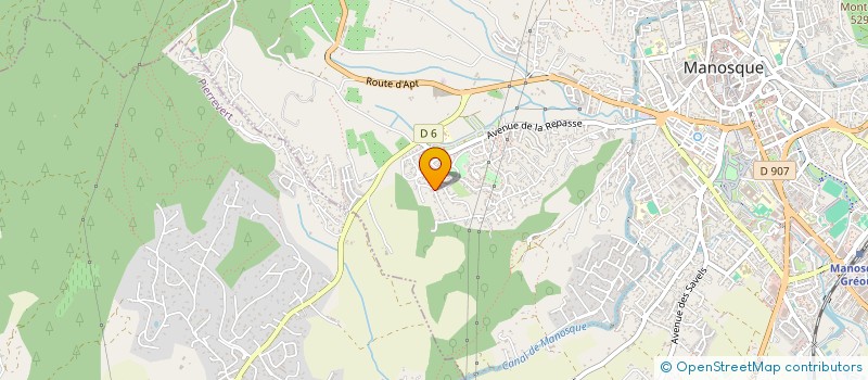 localisation de l'entreprise GAMA SERVICES à MANOSQUE