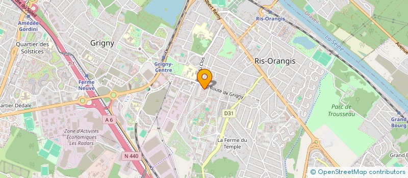 localisation de l'entreprise GAMA STAR ALLIANCE  RIS-ORANGIS