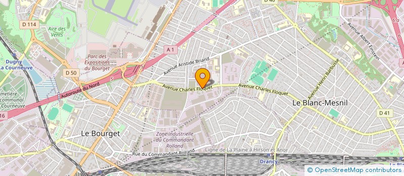 localisation de l'entreprise GAMA TRANSPORTS à LE BLANC-MESNIL