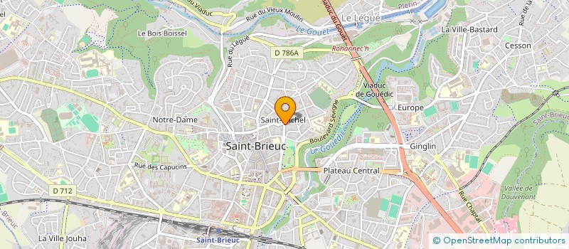 localisation de l'entreprise GAMA6 à SAINT-BRIEUC