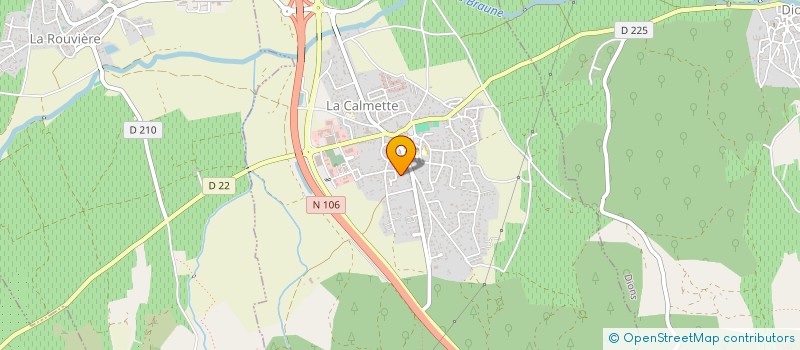 localisation de l'entreprise GAMADA ASSAINISSEMENT  LA CALMETTE