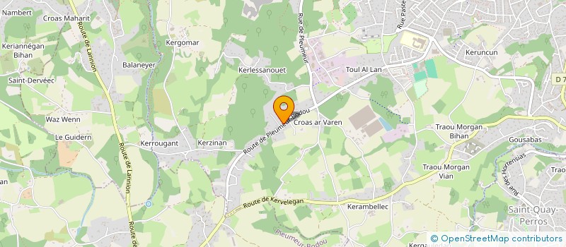 localisation de l'entreprise GAMAER  PERROS-GUIREC