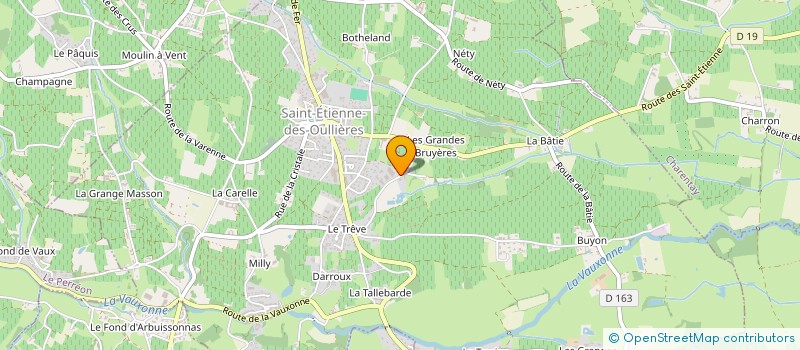 localisation de l'entreprise GAMALEX  SAINT-ETIENNE-DES-OULLIERES